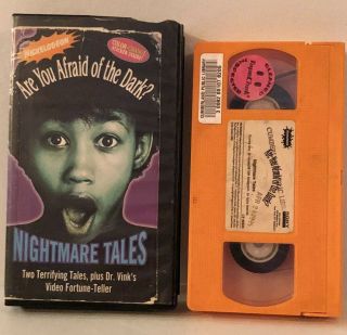 Are You Afraid Of The Dark? Nightmare Tales Vhs 1994 Rare Nickelodeon Horror