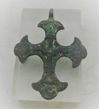 Ancient Byzantine Bronze Crusaders Cross Amulet Detector Finds Very Rare