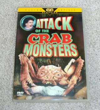 Attack Of The Crab Monsters Dvd Cult Classic Drive In Monster Movie Rare Oop