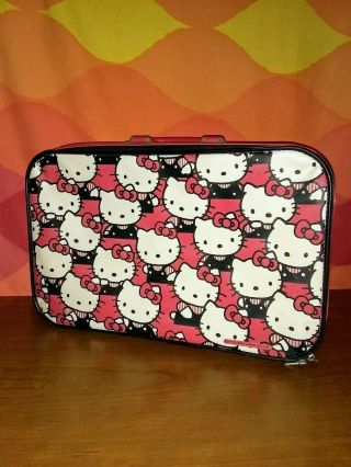 Rare Vintage Hello Kitty Kids Suitcase Luggage Sanrio 1990 Bag Travel Case