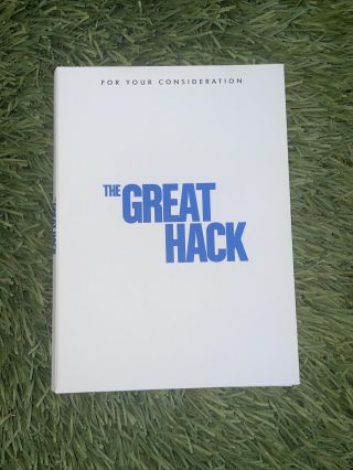 Rare Fyc Dvd The Great Hack Netflix Screener For Your Consideration Documentary