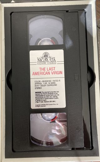 The Last American Virgin VHS Comedy 1982 MGM Big Box Rare Like Never Played 2