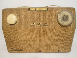 Very Rare Vintage Gec Portable Transistor Radio Made In England