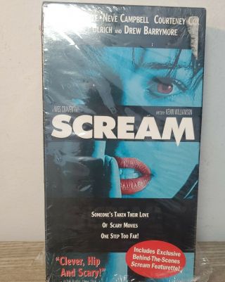 Scream (vhs,  1997) - Rare Neve Campbell Blue Variant Cover