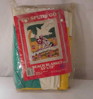 Spuds Mackenzie Vintage Beach Towel 1 Huge Rare