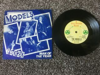 Punk Rare Models Freeze/man Of The Year - 1977 - With Pic Sleeve Vg,