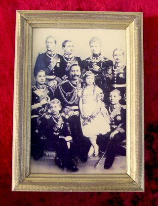 Emperor Kaiser Wilhelm Ii Antique Portrait German And His Family,  Germany,  Rare