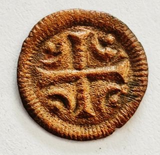 Hungary Bela Ii (1131 - 1141) 1 Denar Rare Copper Coin H 100,  Of Silver Edition Rr