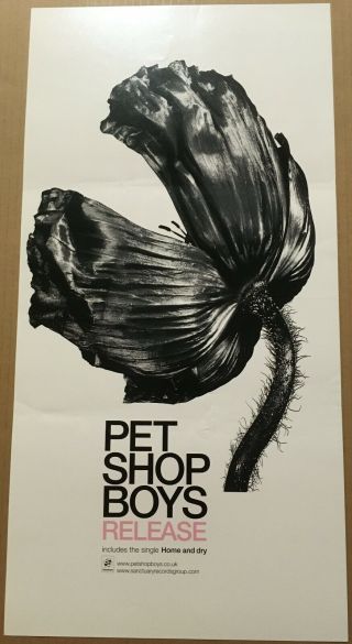 Pet Shop Boys Rare 2002 Double Sided Promo Poster Flat For Release Cd 12x24 Usa