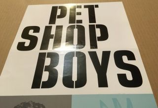 PET SHOP BOYS Rare 2002 DOUBLE SIDED PROMO POSTER FLAT for Release CD 12x24 USA 3