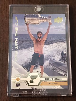 Rare 2019 - 20 Upper Deck Day With The Cup Dc10 Robert Bortuzzo St.  Louis Blues