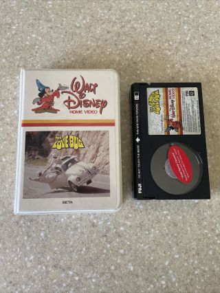 The Love Bug Beta Walt Disney White Clamshell First Edition Betamax Rare Not Vhs