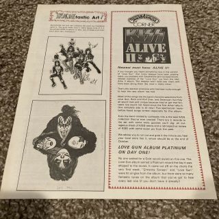 KISS ARMY Newsletter Volume Two Number 2 Fall Edition 1977 | Rare Vol 2 No 2 3