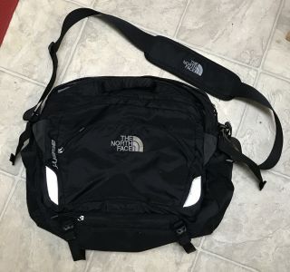 Rare The North Face Agent Black Padded Laptop Messenger Tote Bag