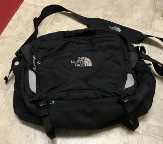 RARE THE NORTH FACE AGENT Black Padded LAPTOP Messenger Tote BAG 2