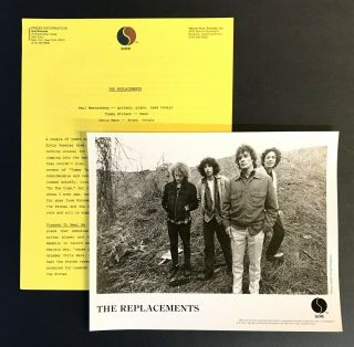 The Replacements Pleased To Meet Me Press Kit 1987 W/photo Sire Rare