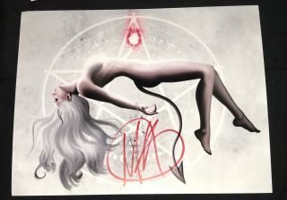 Hand Signed In This Moment Maria Brink Photo Poster 11 X 8 " Rare Autographed