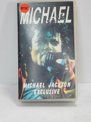 Michael Jackson Vhs " Michael Speaks: Exclusive " (rare) 1993