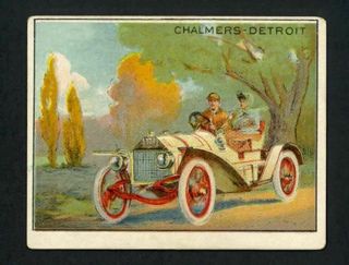 Chalmers - Detroit Racer 1911 T37 Turkey Red Automobile Series 9 - Rare - Ex,