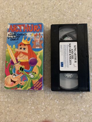 Arthur & The Square Knights Of Round Table Rare Vhs - Htf Oop 1992 Uav