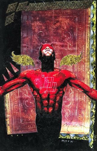 David Mack Rare Daredevil 20 Print 11x17 Signed 2001 Marvel Art Last One