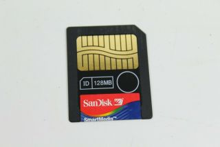 Sandisk Smatmedia Card 128mb Rare Camera Card Smart Media Memory