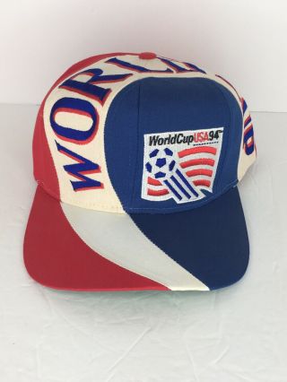 Vintage World Cup Usa 94 Big Logo Snapback Hat Cap Twins Enterprises Soccer Rare