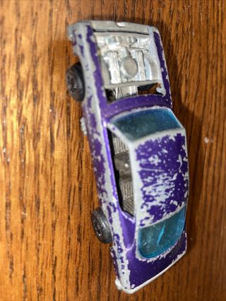 Rare Vintage Hot Wheels Redline Custom Barracuda 1967 Mattel Purple