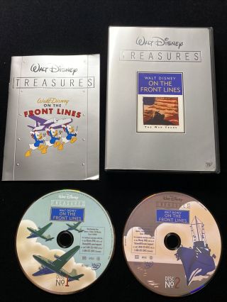 Rare Walt Disney Treasures On The Front Lines The War Years Collectible Dvd Set
