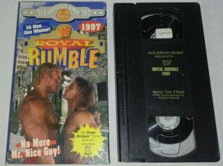 Rare Royal Rumble 97 Vhs 1997 Vintage Wwf Wwe Ppv - Shawn Michaels,  Undertaker