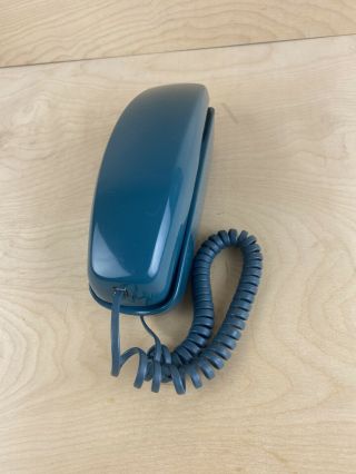 Vintage Western Electric Trimline Rotary Phone Rare Dark Teal