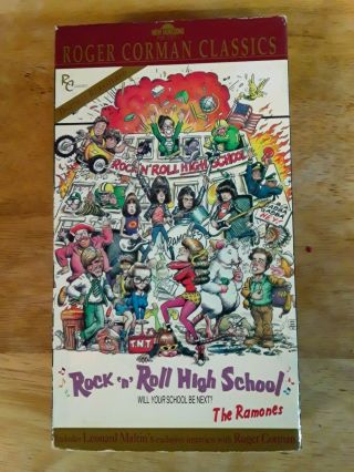 Rock N Roll High School Vhs Rare Cult Punk Ramones Horror Sleaze Exploitation