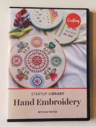 Startup Library; Hand Embroidery (2017,  2 Dvds) With Kat Mctee - Craftsy - Rare