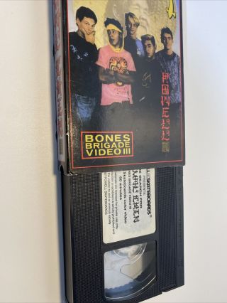 The Search For Animal Chin VHS Skateboard Tape | RARE 1987 Bones Brigade Video 3 3
