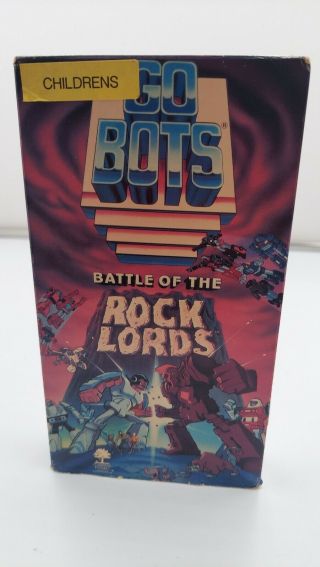 Gobots Battle Of The Rock Lords 1986 Vhs Tape Rare Full Length Movie