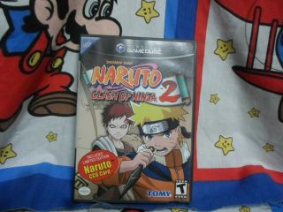 Nintendo Gamecube Naruto: Clash Of Ninja 2 Game Complete With Rare Card