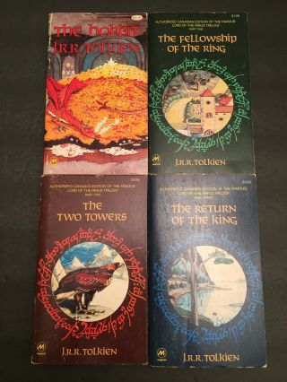 The Hobbit And The Lord Of The Rings Trilogy By Jrr Tolkien (1977,  Magnum) Rare