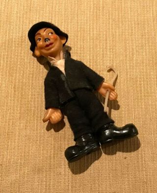 Rare Antique Charlie Chaplin One Of A Kind Rubber Figure From Europe Mid - 1900 