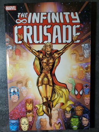 The Infinity Crusade Volume 1 Marvel Tpb By Jim Starlin Rare Oop Thanos Warlock
