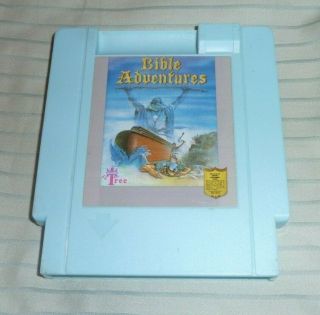 Bible Adventures Nintendo Nes Rare Blue Cleaned Authentic