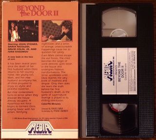 BEYOND THE DOOR II - Rare MEDIA VHS aka “SHOCK” Daria Nicolodi Dir.  MARIO BAVA Ex 2
