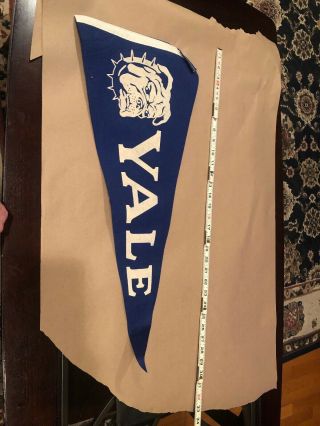 Vintage Extremely Rare Pennant Yale University Bulldogs 50s? 40s? 60s?
