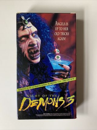 Night Of The Demons 3 Vhs Horror / Cult Screener Promo Rare