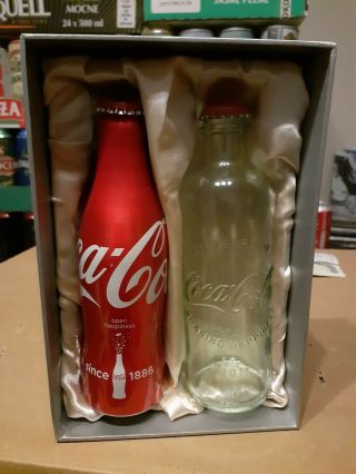 Very Rare Coca Cola Aluminium Bottle Anniversary From China -