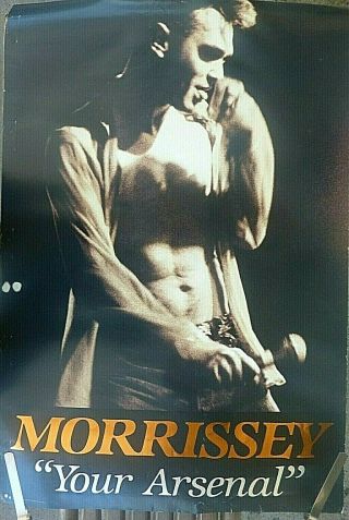Rare Morrissey Your Arsenal 1992 Vintage Music Store Promo Poster