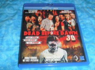 Dead Before Dawn 3d Blu Ray Disc Only Region B German Import English Rare