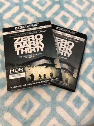 Zero Dark Thirty (4k Ultra Hd Blu - Ray,  2017) W/ Rare Slipcover