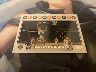 2008 - 09 Topps Kevin Durant 2nd Year Card 156 Seattle Supersonics Nets Nm/m Rare