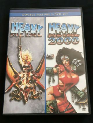 Heavy Metal / Heavy Metal 2000 Dvd Double Feature Animated Rare Oop Cult Classic