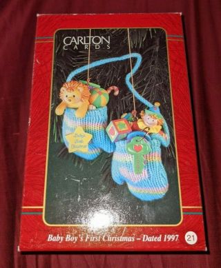 Carlton Cards Ornament 1997 Baby Boy 